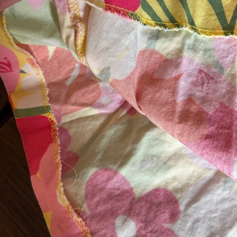 Gymboree Dress Kids Size 6 Multi Floral Cutout Back Summer Sundress Bright 2012